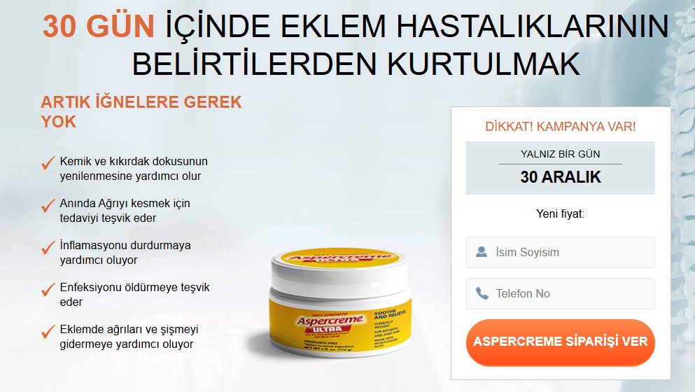 Aspercreme krem Yorumlar