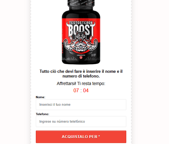 Testosteron Boost recensioni